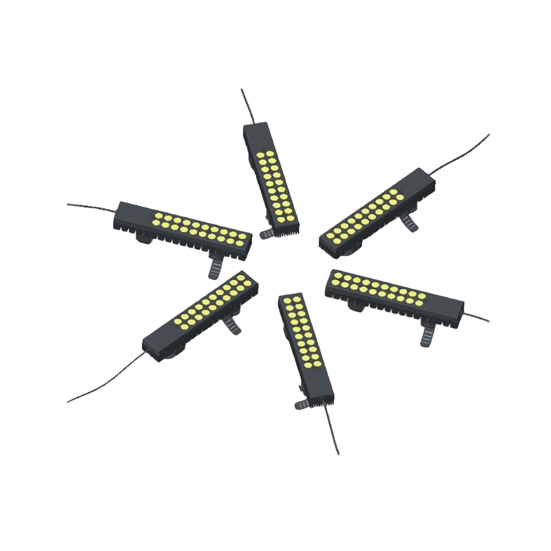 How can single-row UAV lighting lamps avoid interfering with a drone's flight posture?
